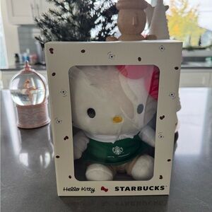 Starbucks Hello Kitty Plush - Green and Red